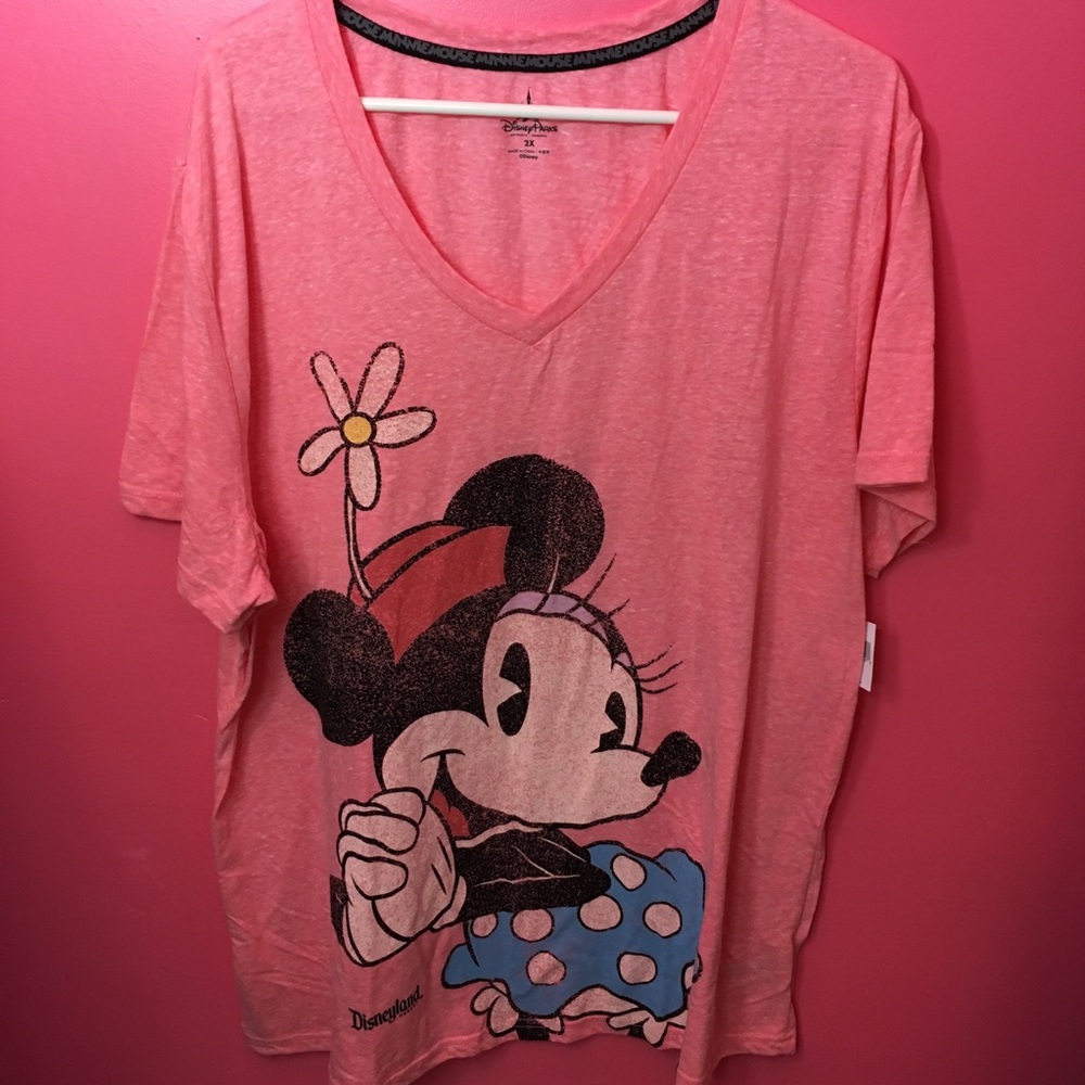 2X Disneyland Minnie Mouse Top Shirt Dinsey Parks
